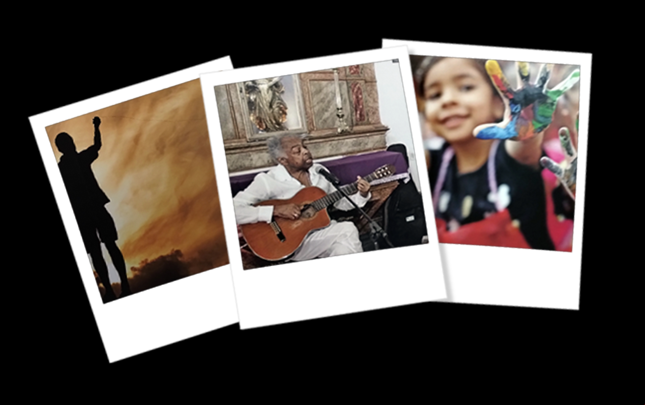 3 imagens polaroides diversas